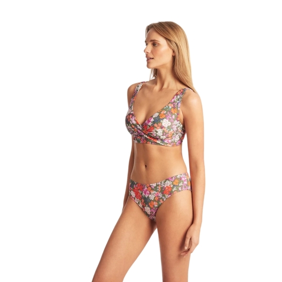 Sea level NWT 10/12 Bikini - Parkland - Crossfront Bikini Top & Mid Rise Bottom - Picture 3 of 10